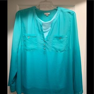 Teal Blouse